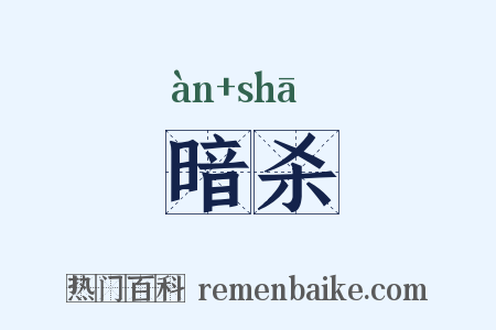 暗杀是什么意思的图片